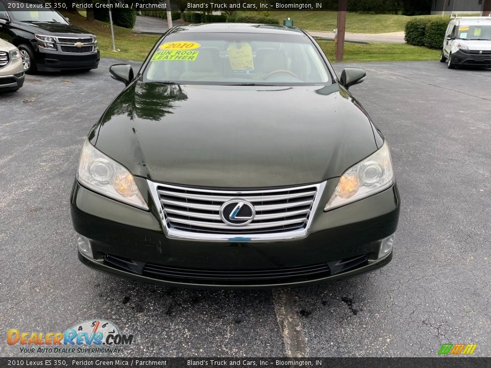 2010 Lexus ES 350 Peridot Green Mica / Parchment Photo #3