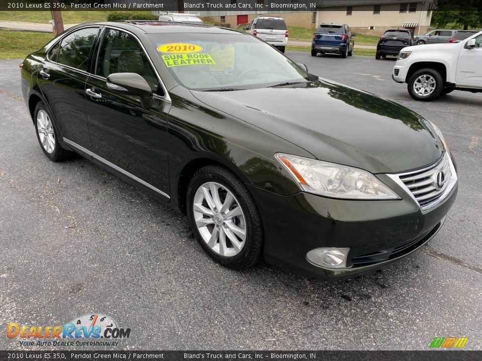 2010 Lexus ES 350 Peridot Green Mica / Parchment Photo #4