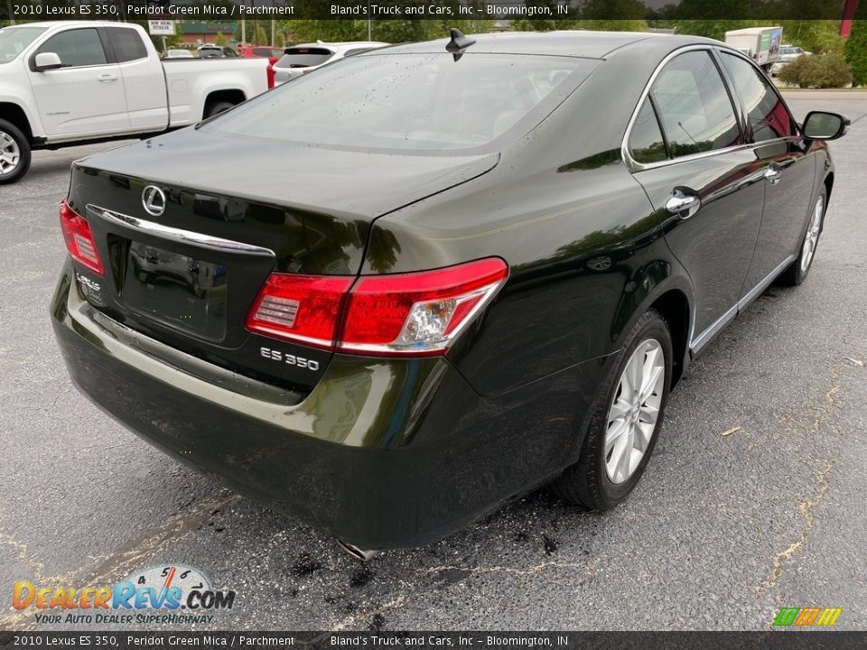 2010 Lexus ES 350 Peridot Green Mica / Parchment Photo #6