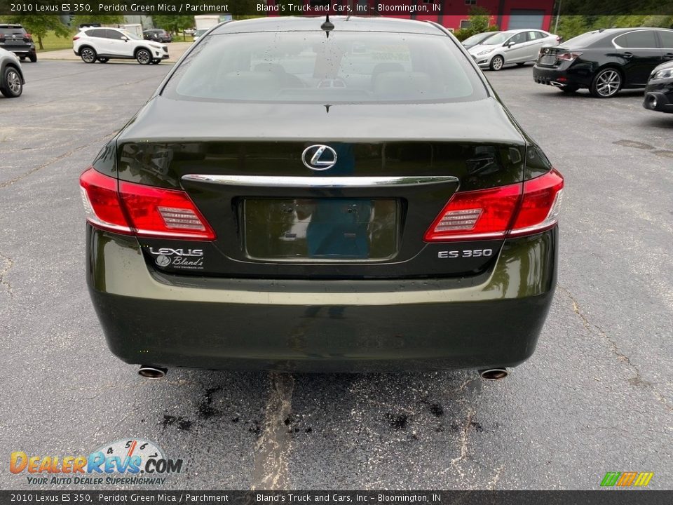 2010 Lexus ES 350 Peridot Green Mica / Parchment Photo #7