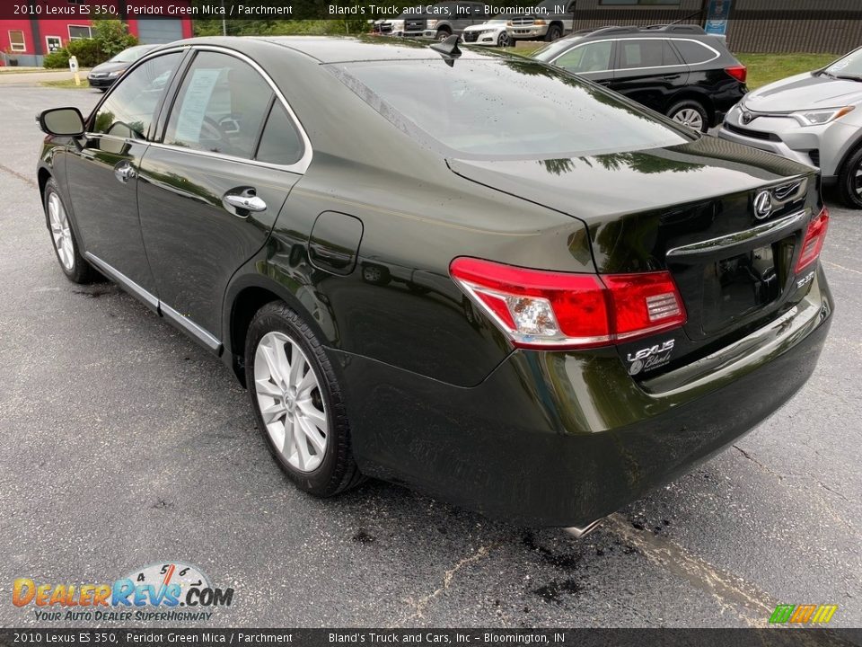 2010 Lexus ES 350 Peridot Green Mica / Parchment Photo #8