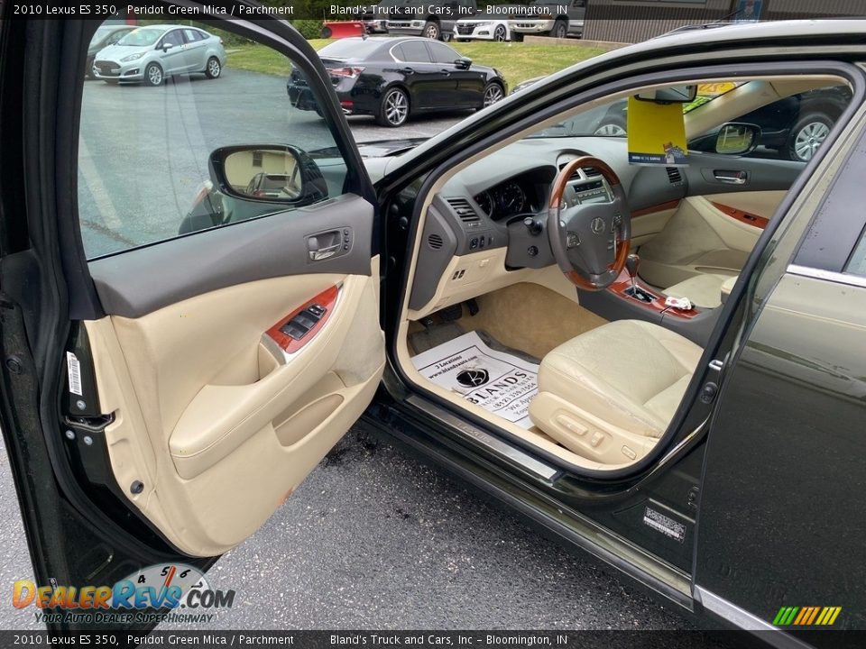 2010 Lexus ES 350 Peridot Green Mica / Parchment Photo #11