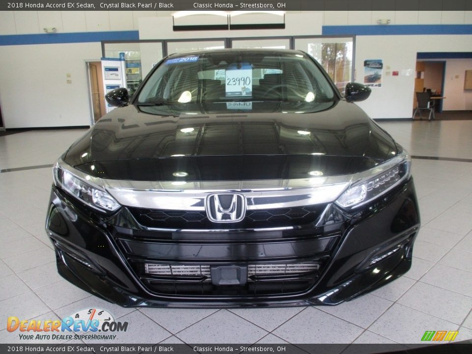 2018 Honda Accord EX Sedan Crystal Black Pearl / Black Photo #2