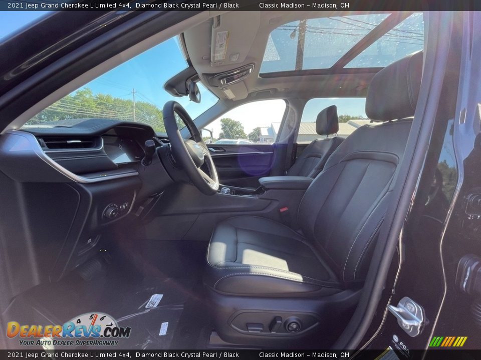 2021 Jeep Grand Cherokee L Limited 4x4 Diamond Black Crystal Pearl / Black Photo #2