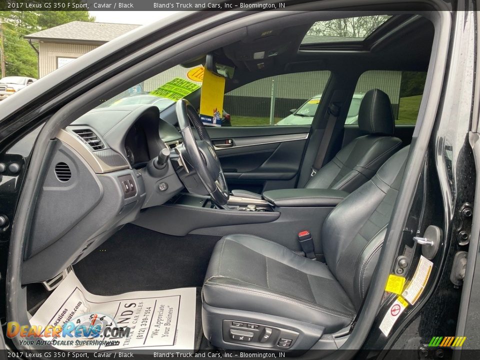 Black Interior - 2017 Lexus GS 350 F Sport Photo #13