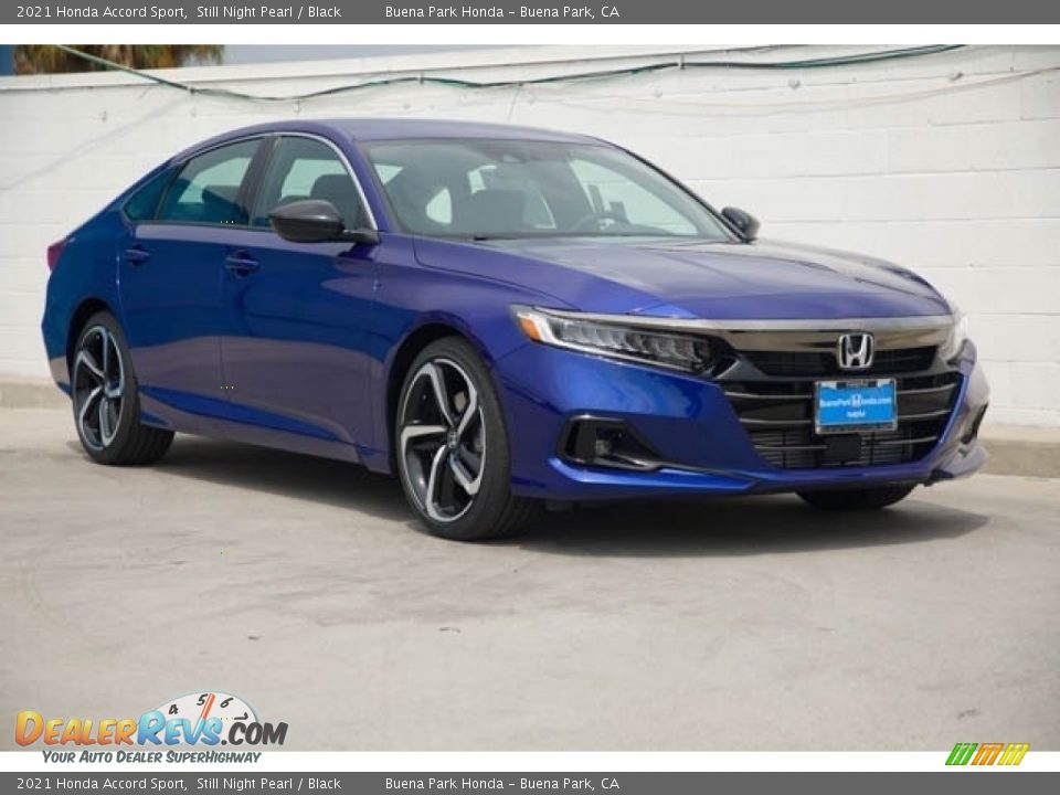 2021 Honda Accord Sport Still Night Pearl / Black Photo #1