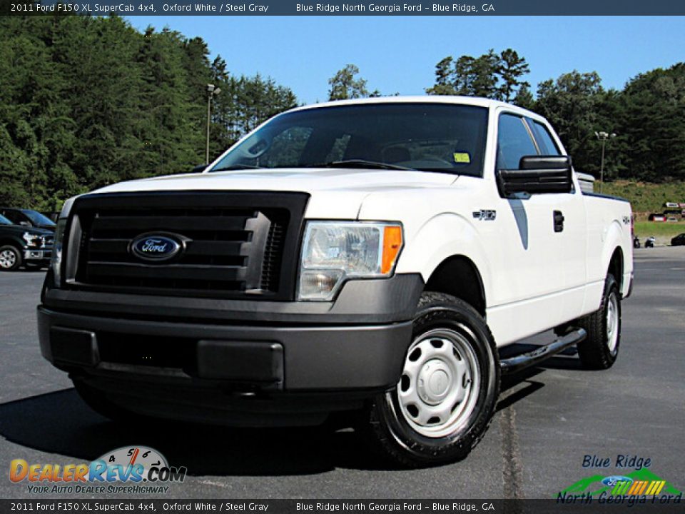 2011 Ford F150 XL SuperCab 4x4 Oxford White / Steel Gray Photo #1