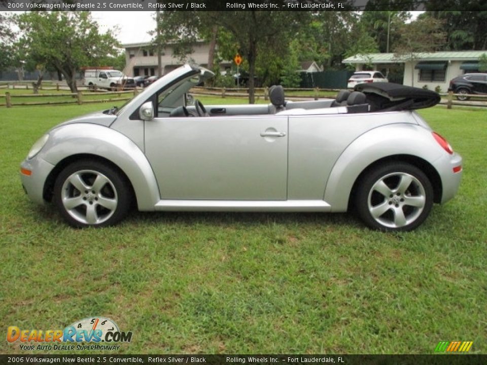 2006 Volkswagen New Beetle 2.5 Convertible Reflex Silver / Black Photo #12