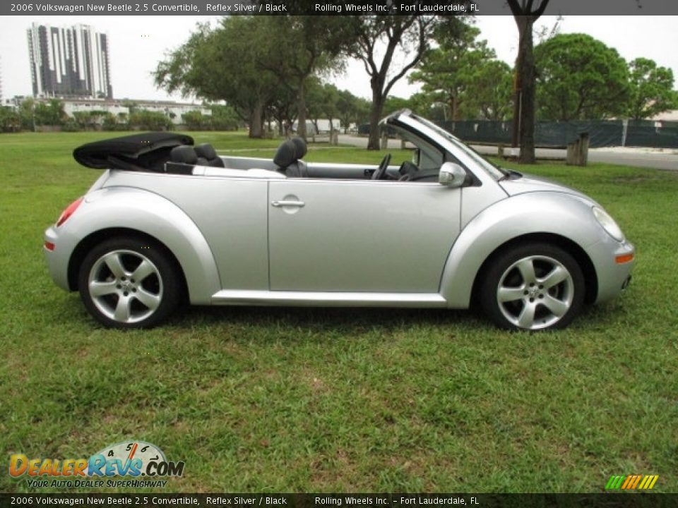 2006 Volkswagen New Beetle 2.5 Convertible Reflex Silver / Black Photo #36