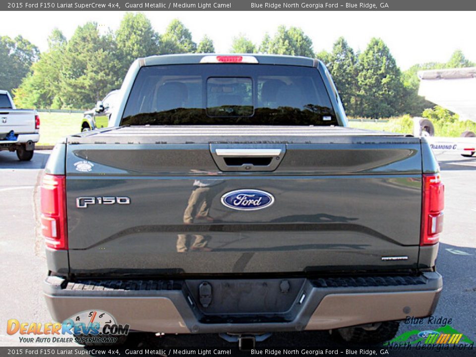 2015 Ford F150 Lariat SuperCrew 4x4 Guard Metallic / Medium Light Camel Photo #4