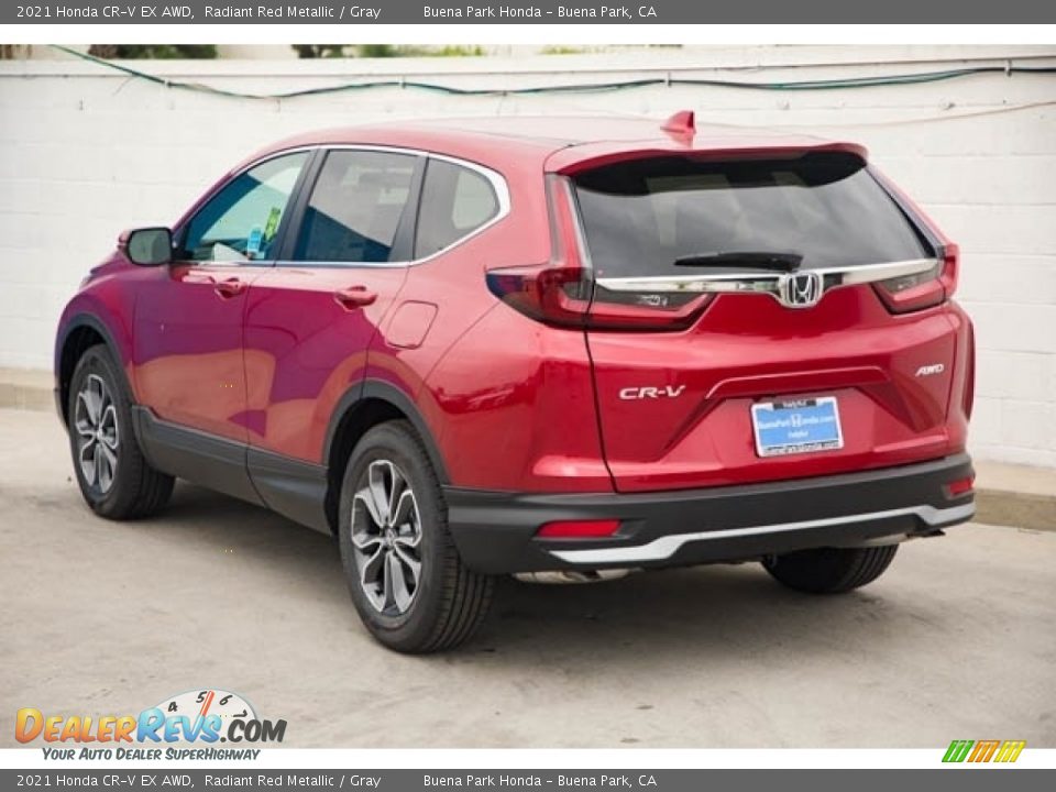 2021 Honda CR-V EX AWD Radiant Red Metallic / Gray Photo #2