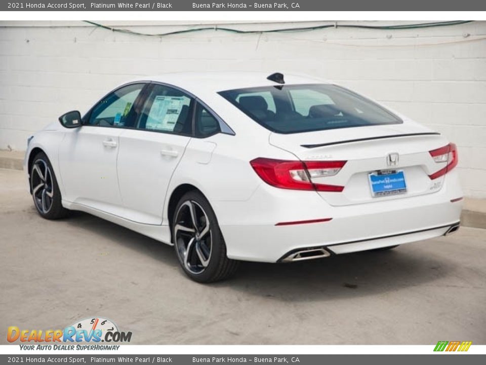 2021 Honda Accord Sport Platinum White Pearl / Black Photo #2