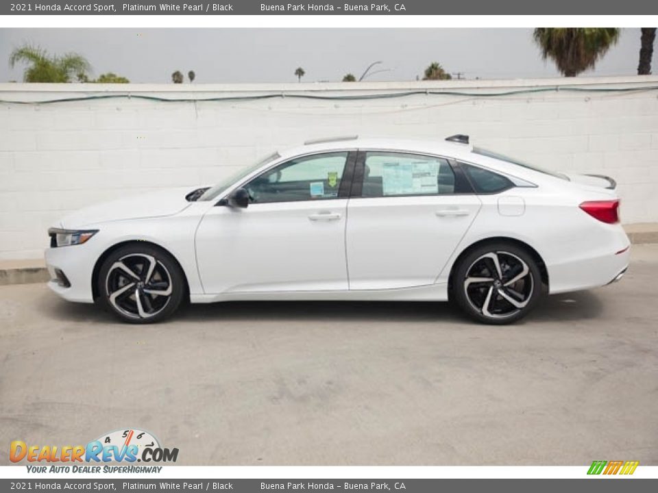 2021 Honda Accord Sport Platinum White Pearl / Black Photo #4