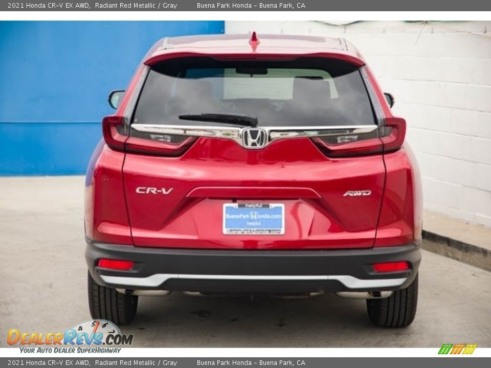 2021 Honda CR-V EX AWD Radiant Red Metallic / Gray Photo #5