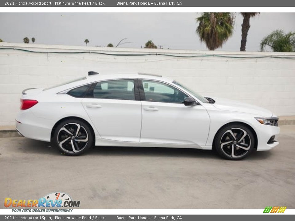 2021 Honda Accord Sport Platinum White Pearl / Black Photo #8