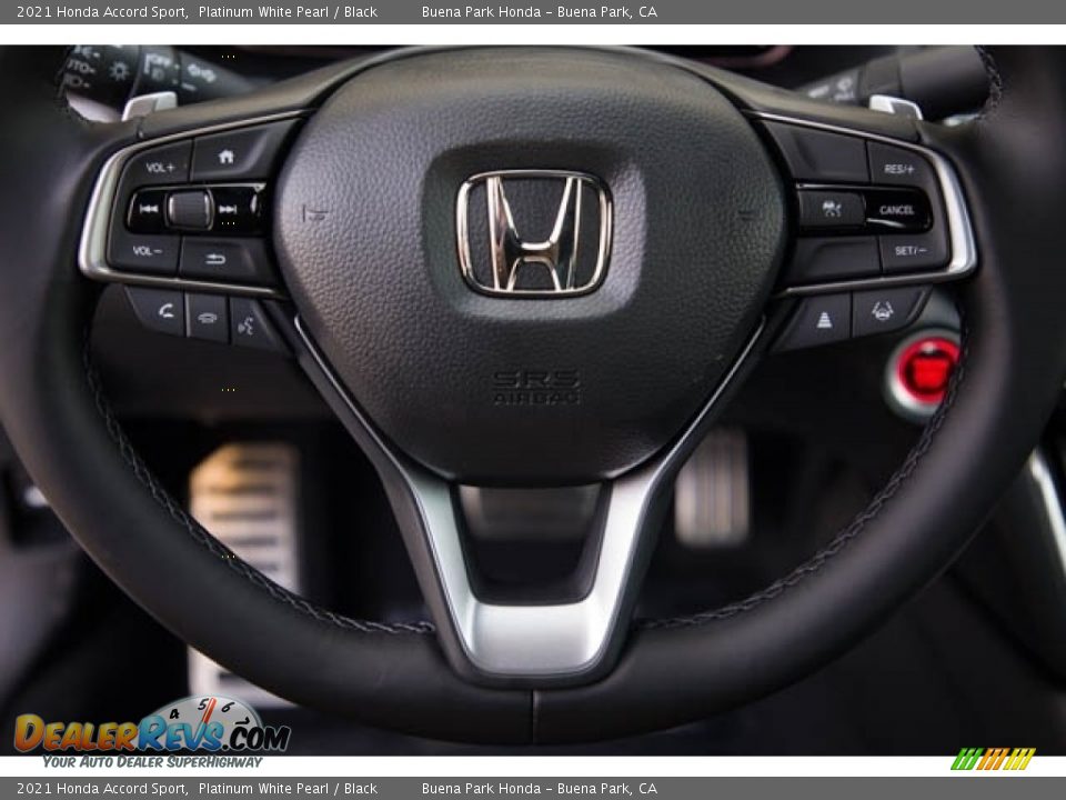 2021 Honda Accord Sport Platinum White Pearl / Black Photo #19