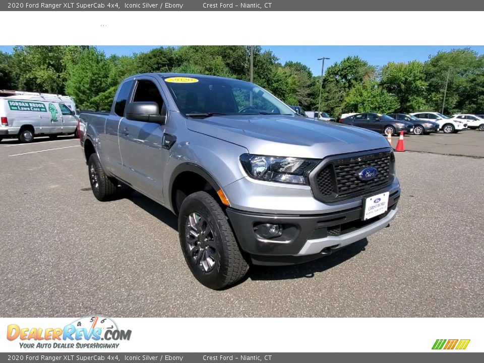 2020 Ford Ranger XLT SuperCab 4x4 Iconic Silver / Ebony Photo #1