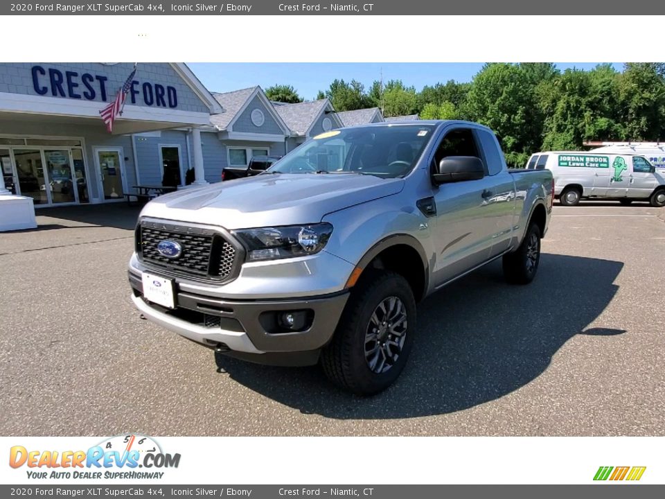2020 Ford Ranger XLT SuperCab 4x4 Iconic Silver / Ebony Photo #3