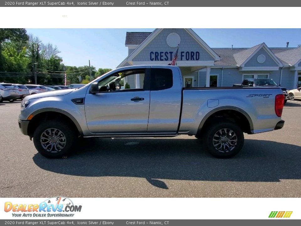 2020 Ford Ranger XLT SuperCab 4x4 Iconic Silver / Ebony Photo #4