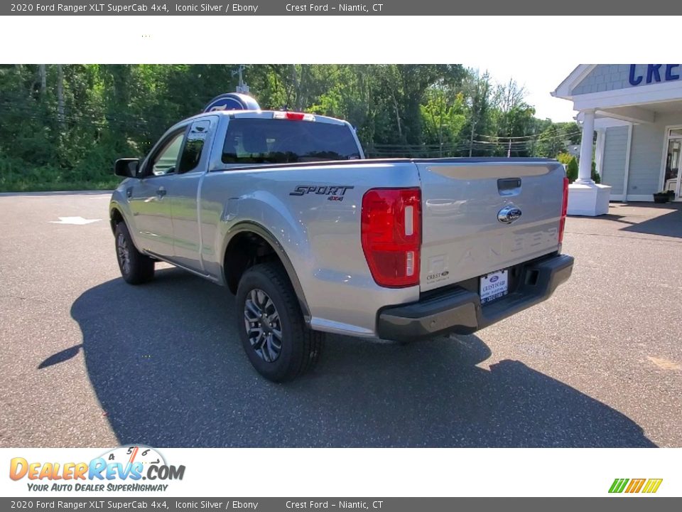 2020 Ford Ranger XLT SuperCab 4x4 Iconic Silver / Ebony Photo #5