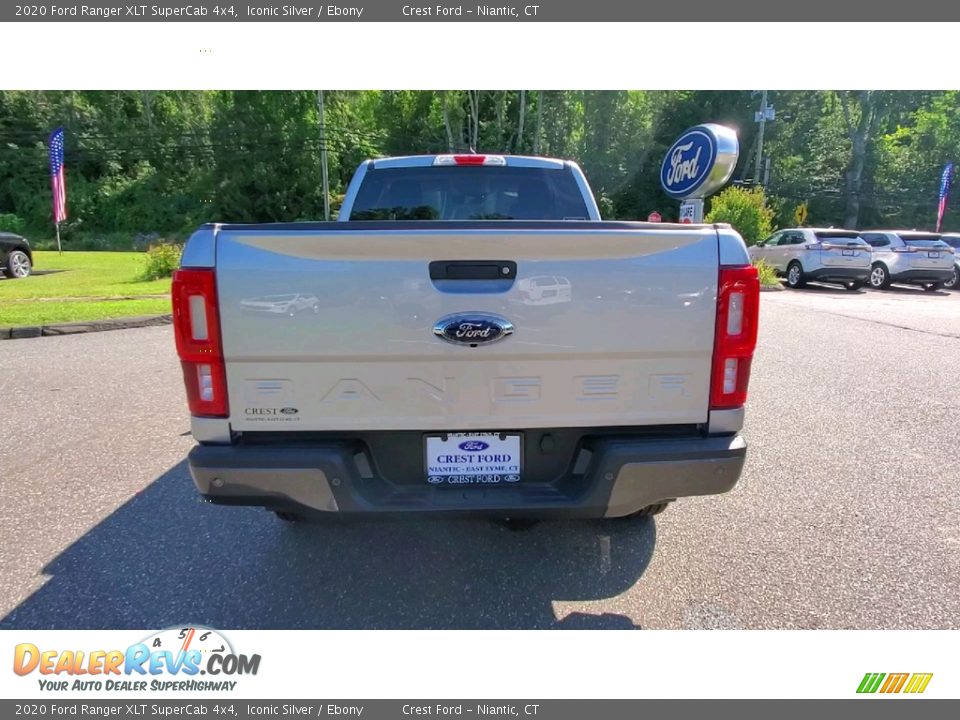 2020 Ford Ranger XLT SuperCab 4x4 Iconic Silver / Ebony Photo #6