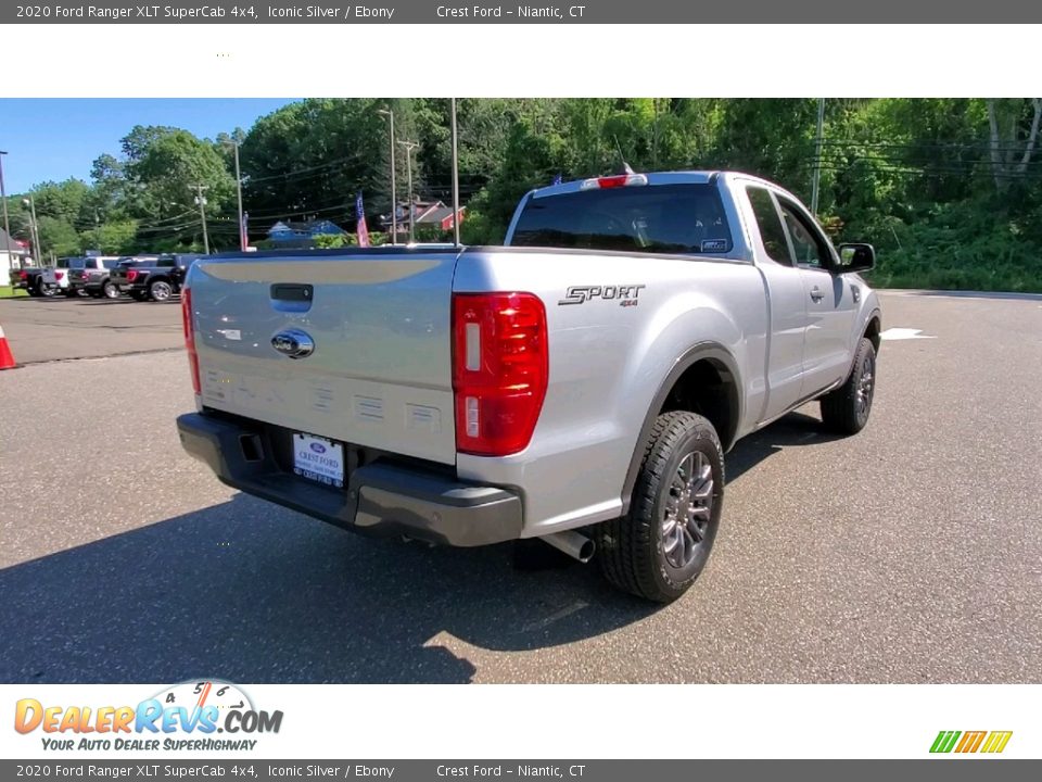 2020 Ford Ranger XLT SuperCab 4x4 Iconic Silver / Ebony Photo #7
