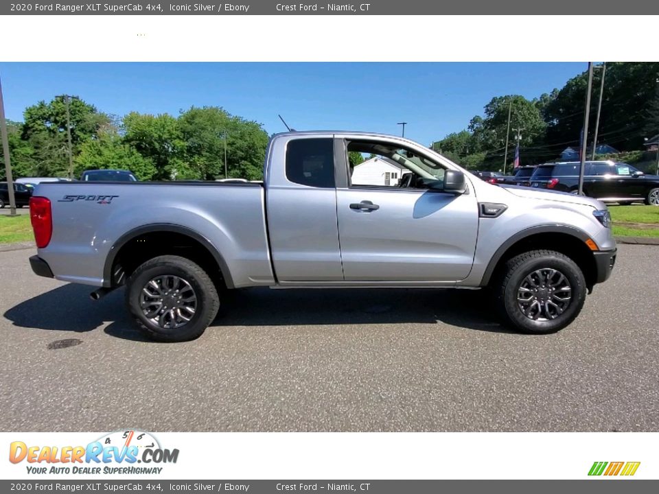 2020 Ford Ranger XLT SuperCab 4x4 Iconic Silver / Ebony Photo #8