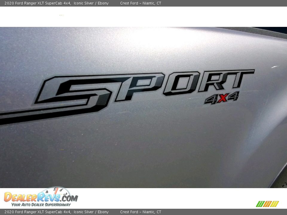 2020 Ford Ranger XLT SuperCab 4x4 Iconic Silver / Ebony Photo #9