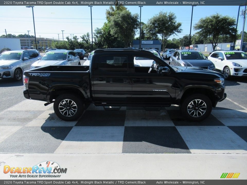 2020 Toyota Tacoma TRD Sport Double Cab 4x4 Midnight Black Metallic / TRD Cement/Black Photo #3