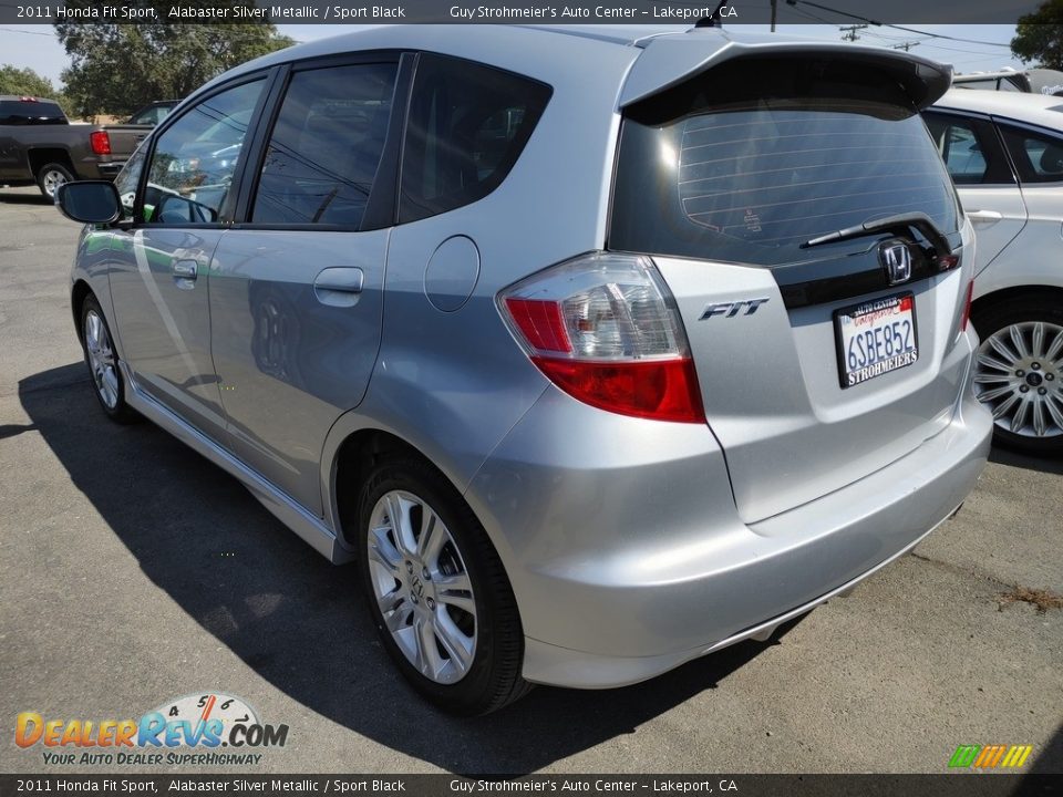 2011 Honda Fit Sport Alabaster Silver Metallic / Sport Black Photo #4