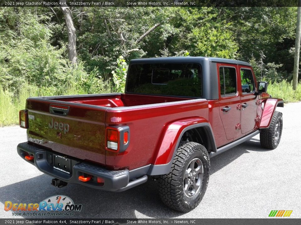 2021 Jeep Gladiator Rubicon 4x4 Snazzberry Pearl / Black Photo #6