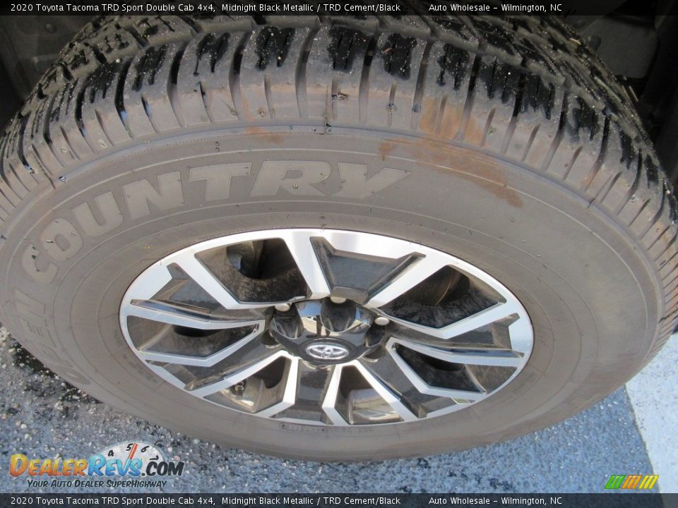 2020 Toyota Tacoma TRD Sport Double Cab 4x4 Midnight Black Metallic / TRD Cement/Black Photo #7