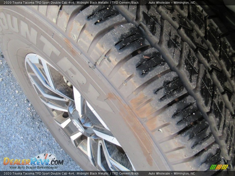2020 Toyota Tacoma TRD Sport Double Cab 4x4 Midnight Black Metallic / TRD Cement/Black Photo #8