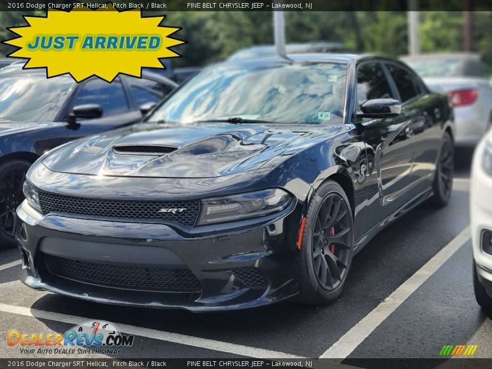 2016 Dodge Charger SRT Hellcat Pitch Black / Black Photo #1