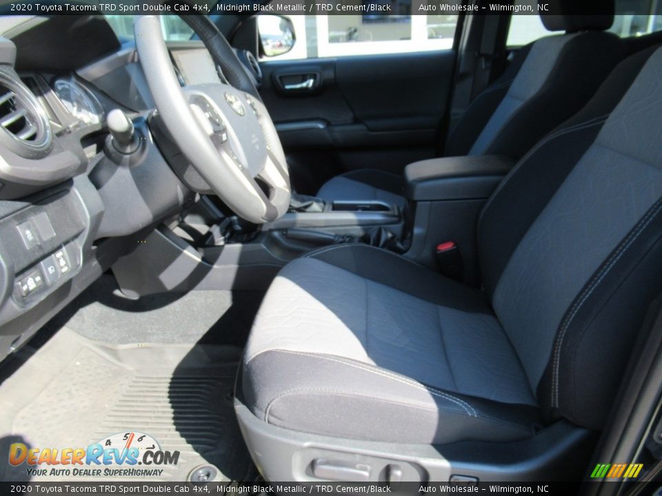 2020 Toyota Tacoma TRD Sport Double Cab 4x4 Midnight Black Metallic / TRD Cement/Black Photo #11