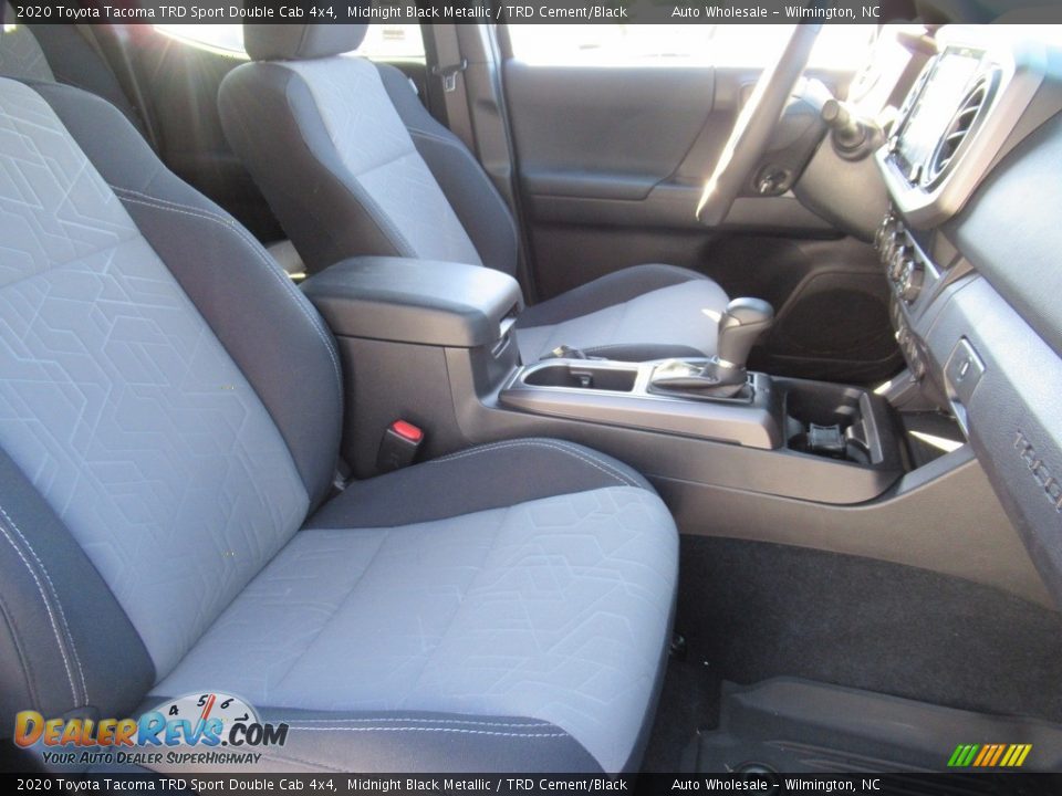 2020 Toyota Tacoma TRD Sport Double Cab 4x4 Midnight Black Metallic / TRD Cement/Black Photo #13