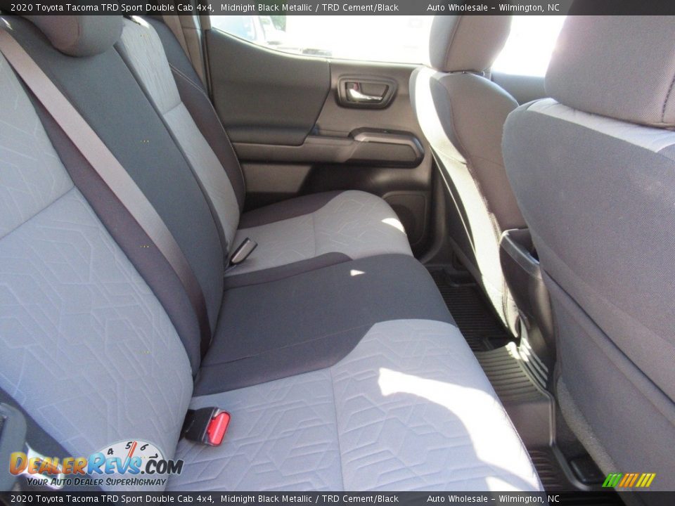 2020 Toyota Tacoma TRD Sport Double Cab 4x4 Midnight Black Metallic / TRD Cement/Black Photo #14