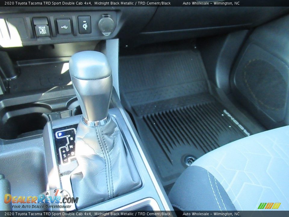 2020 Toyota Tacoma TRD Sport Double Cab 4x4 Midnight Black Metallic / TRD Cement/Black Photo #19