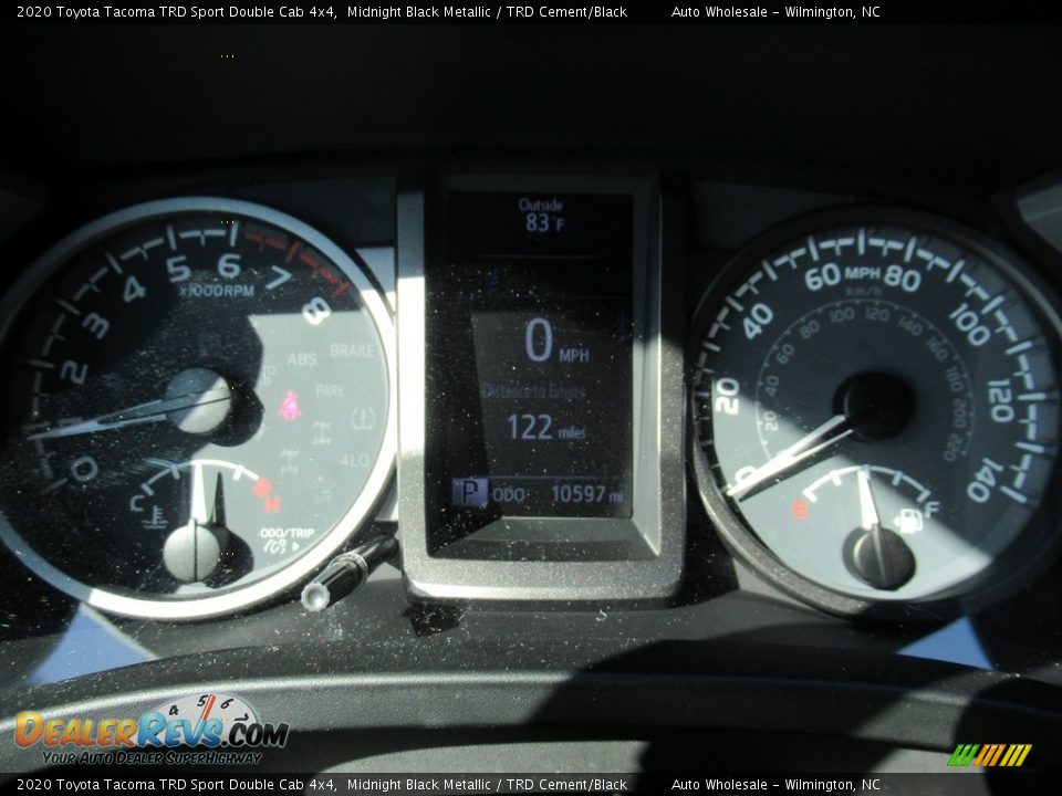 2020 Toyota Tacoma TRD Sport Double Cab 4x4 Midnight Black Metallic / TRD Cement/Black Photo #20