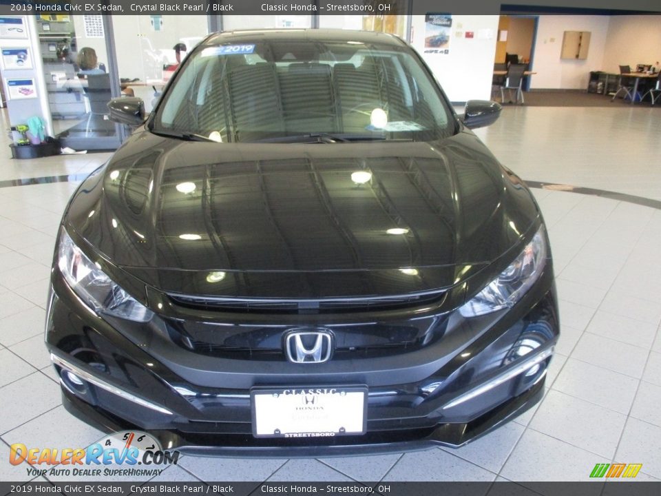 2019 Honda Civic EX Sedan Crystal Black Pearl / Black Photo #2