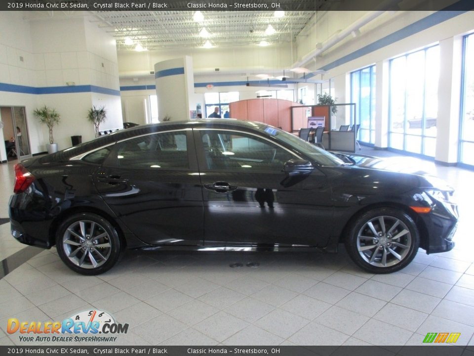 2019 Honda Civic EX Sedan Crystal Black Pearl / Black Photo #4