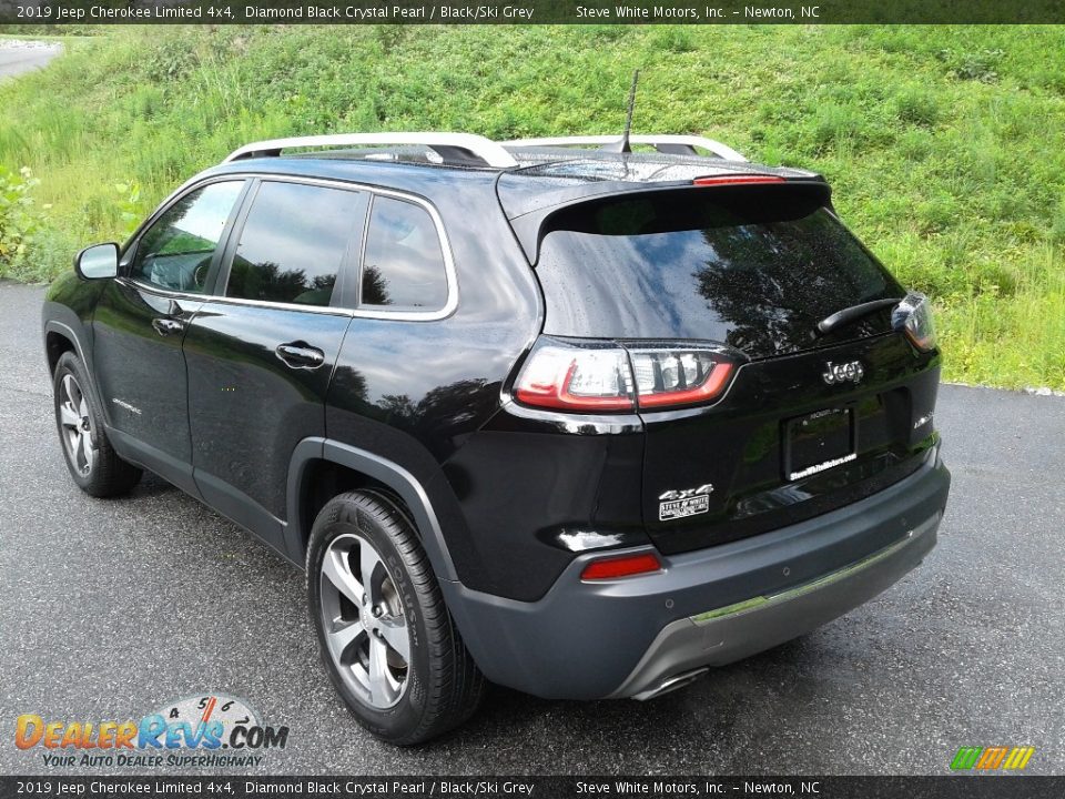 2019 Jeep Cherokee Limited 4x4 Diamond Black Crystal Pearl / Black/Ski Grey Photo #8