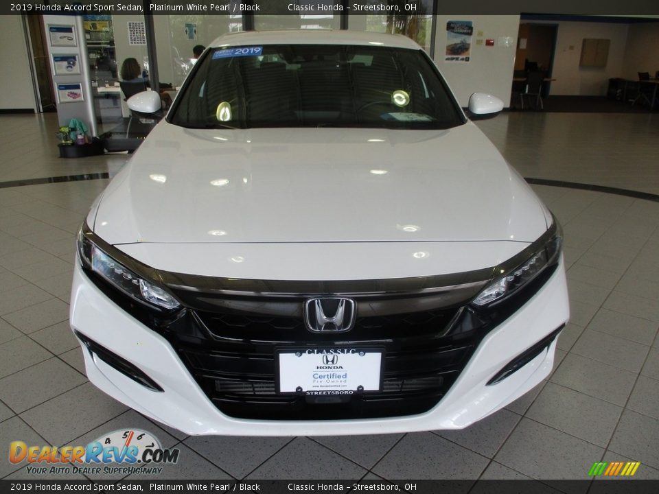2019 Honda Accord Sport Sedan Platinum White Pearl / Black Photo #2