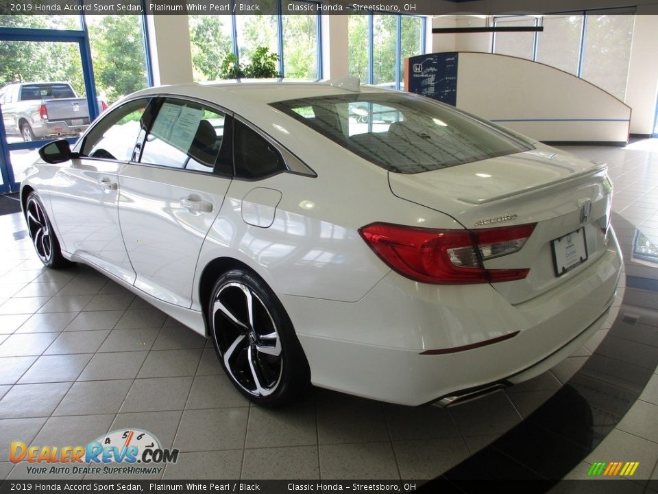 2019 Honda Accord Sport Sedan Platinum White Pearl / Black Photo #9