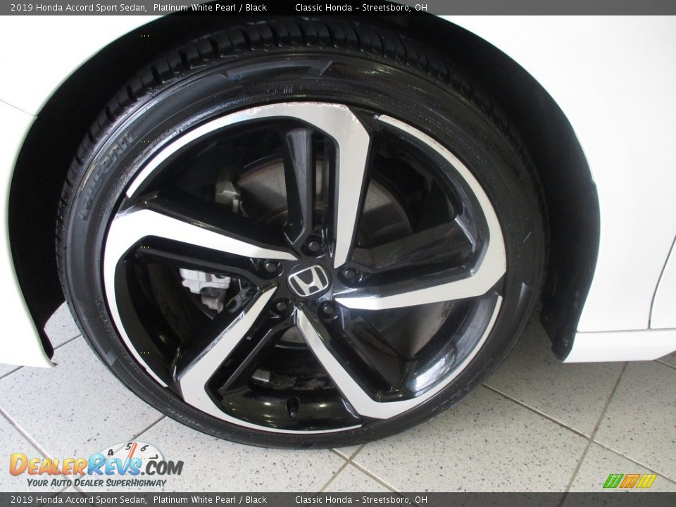 2019 Honda Accord Sport Sedan Platinum White Pearl / Black Photo #12