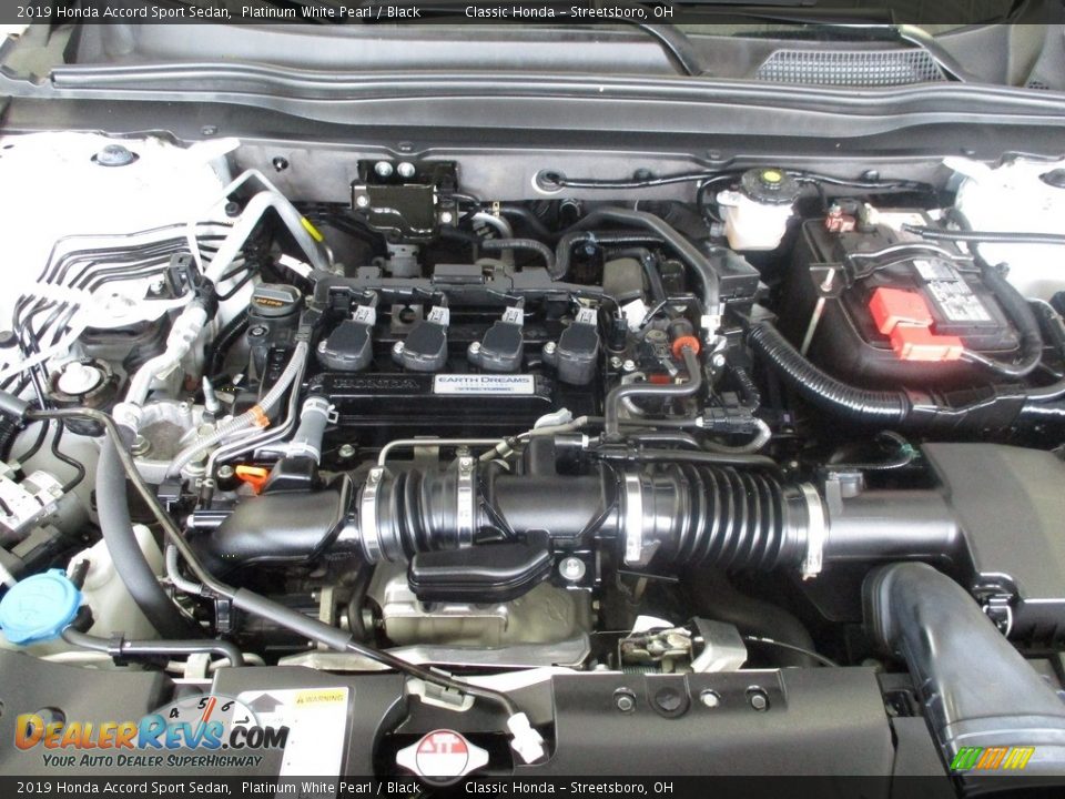 2019 Honda Accord Sport Sedan Platinum White Pearl / Black Photo #13