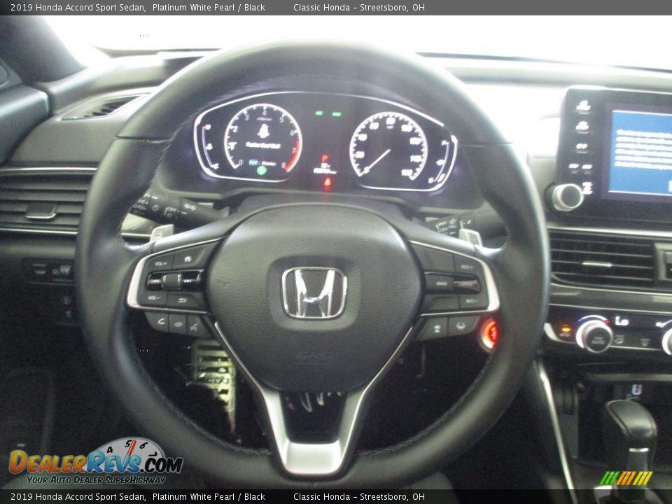 2019 Honda Accord Sport Sedan Platinum White Pearl / Black Photo #29