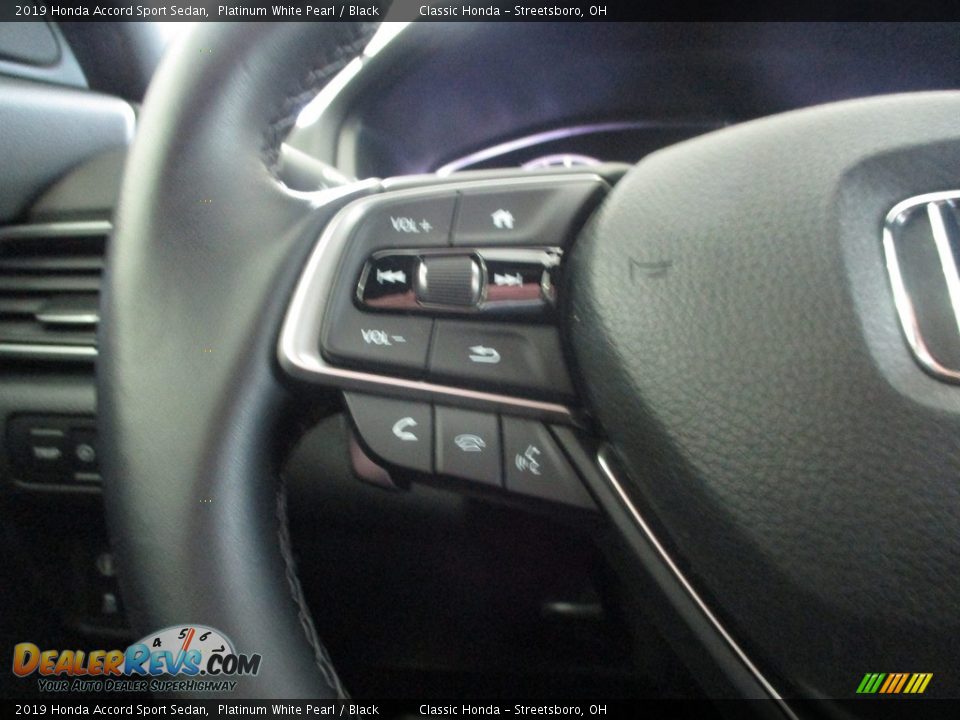 2019 Honda Accord Sport Sedan Platinum White Pearl / Black Photo #30