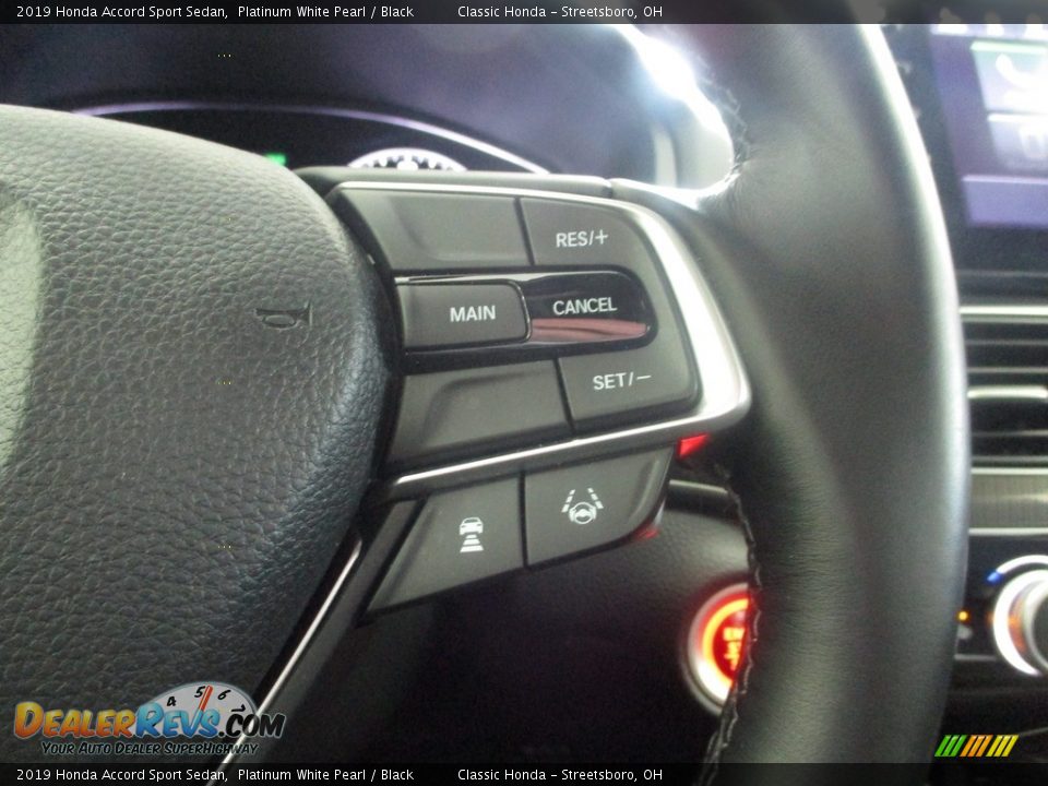2019 Honda Accord Sport Sedan Platinum White Pearl / Black Photo #31