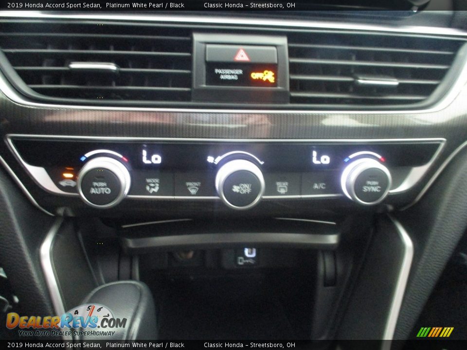 2019 Honda Accord Sport Sedan Platinum White Pearl / Black Photo #34